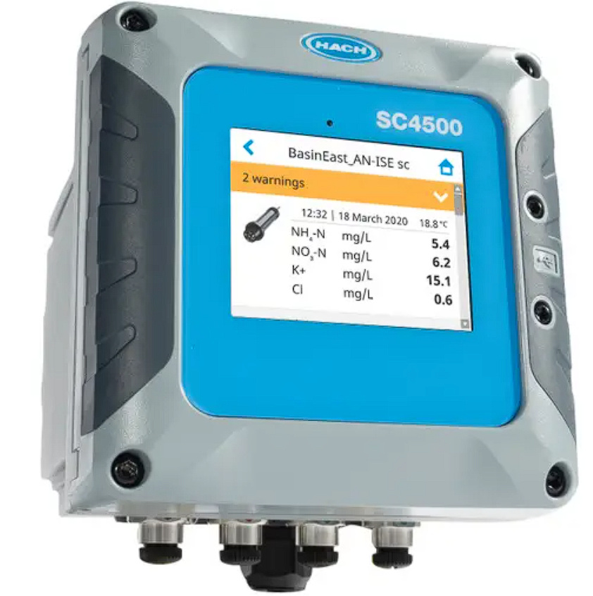 SC4500 Controller, mA Output, 2 analog UPW Conductivity Sensors, 24 VDC, without power cord